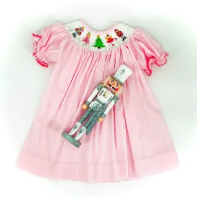 Nutcracker Christmas Smocked Dress