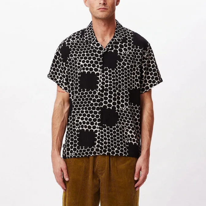 Obey Short sleeve shirt with honeycomb pattern 181210340 black multi