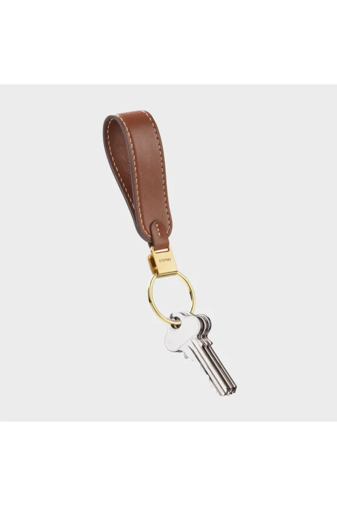 Orbitkey - Loop Keychain - Leather - Caramel