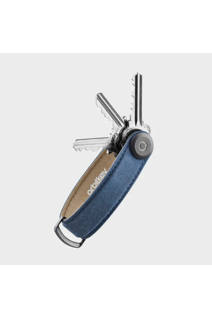 Orbitkey - Waxed Canvas Key Organiser - Navy Blue