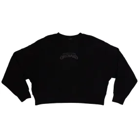 Orchard Mystifying Ghostface Boxy Crewneck Sweatshirt Black