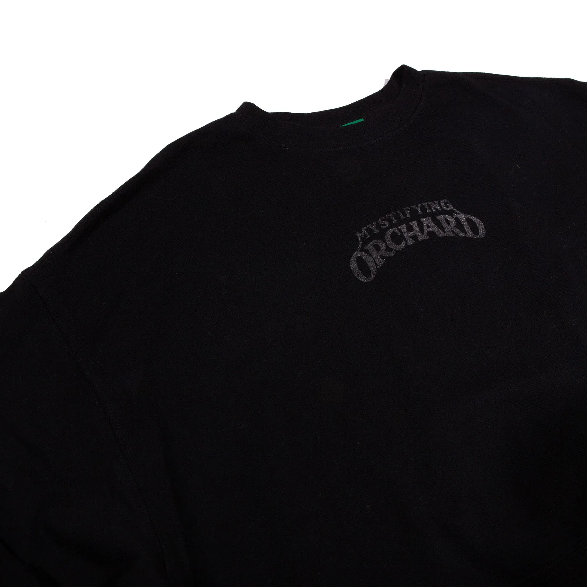 Orchard Mystifying Ghostface Boxy Crewneck Sweatshirt Black