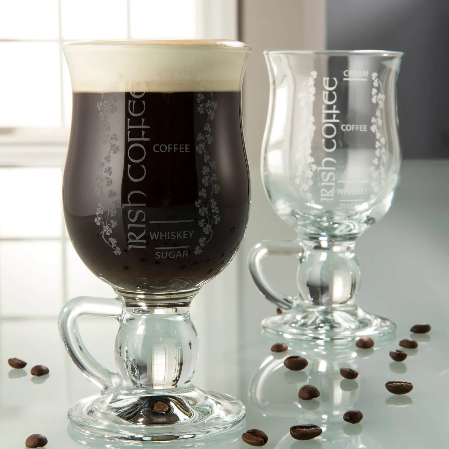 Pair Of Irish Coffee Glasses