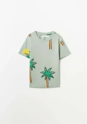 Palm Tree T-Shirt - Green