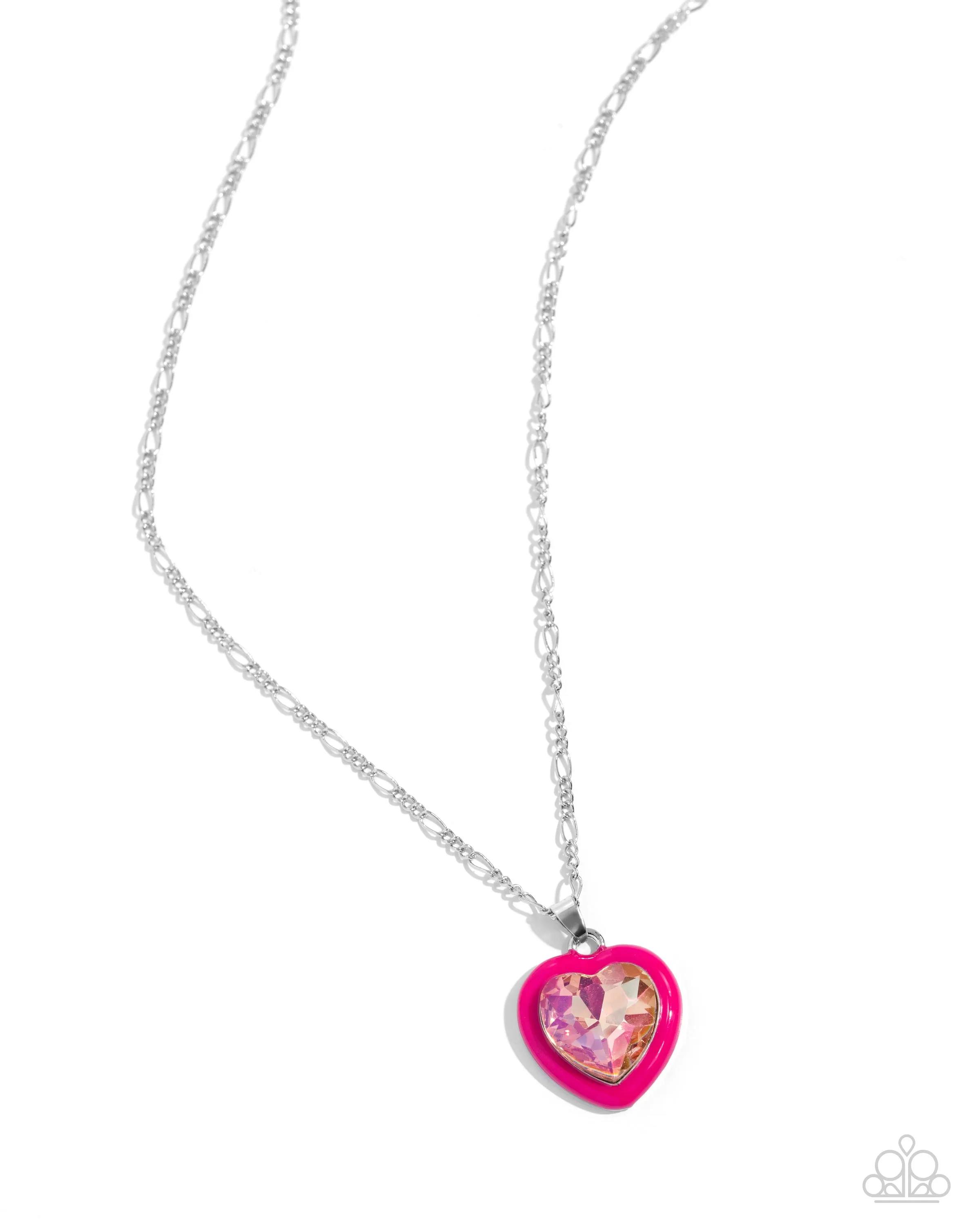 Paparazzi Heartfelt Hope Pink Necklace & Earring Set