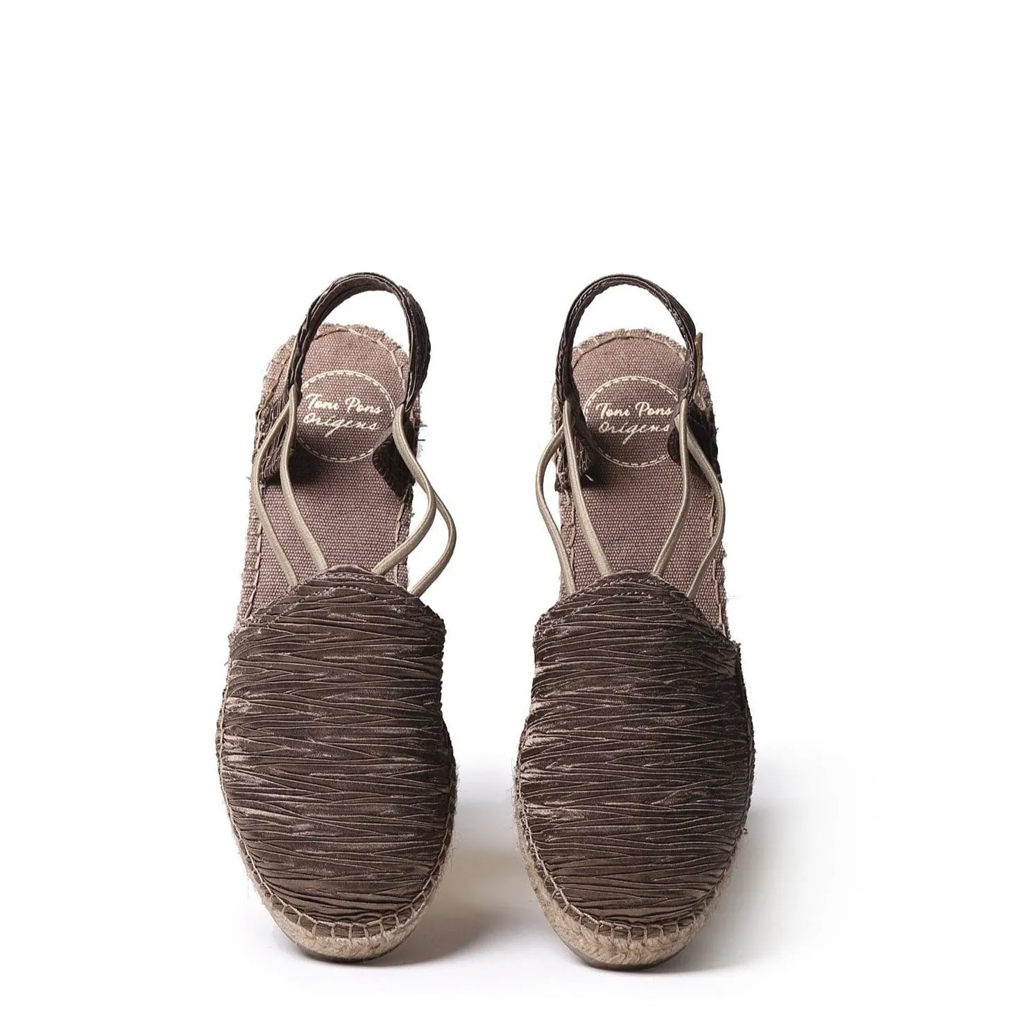 Plain Cotton Blend Wedge Espadrille for Women - Tania-PL