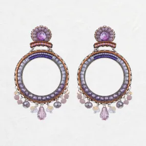 Plum Blossoms Lydia Hoop Earrings