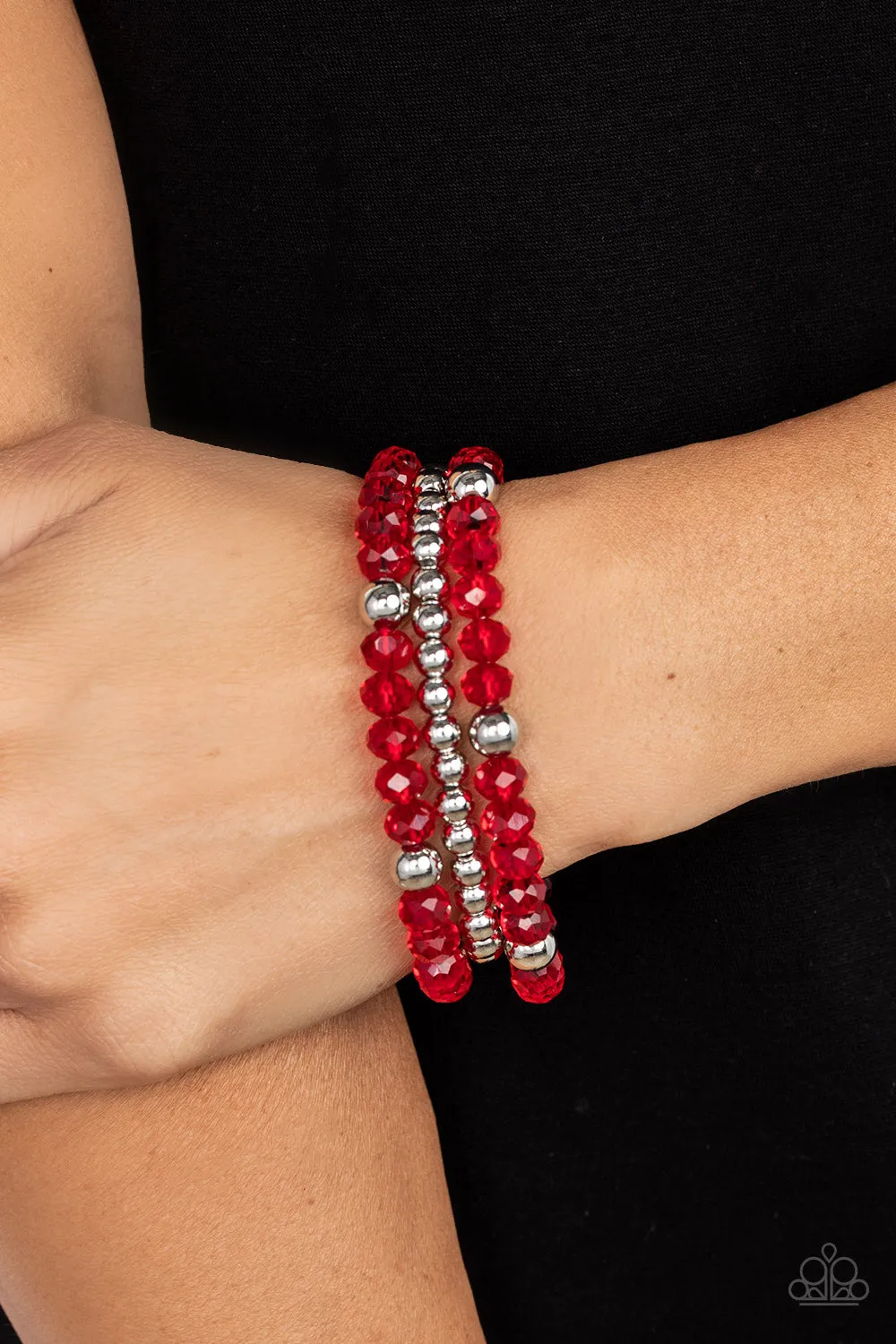 Prismatic Perceptions - Red Paparazzi Bracelet