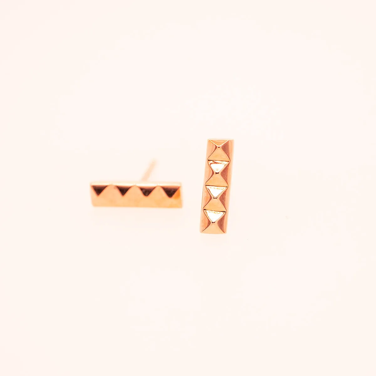 Pyramid Bar Earrings