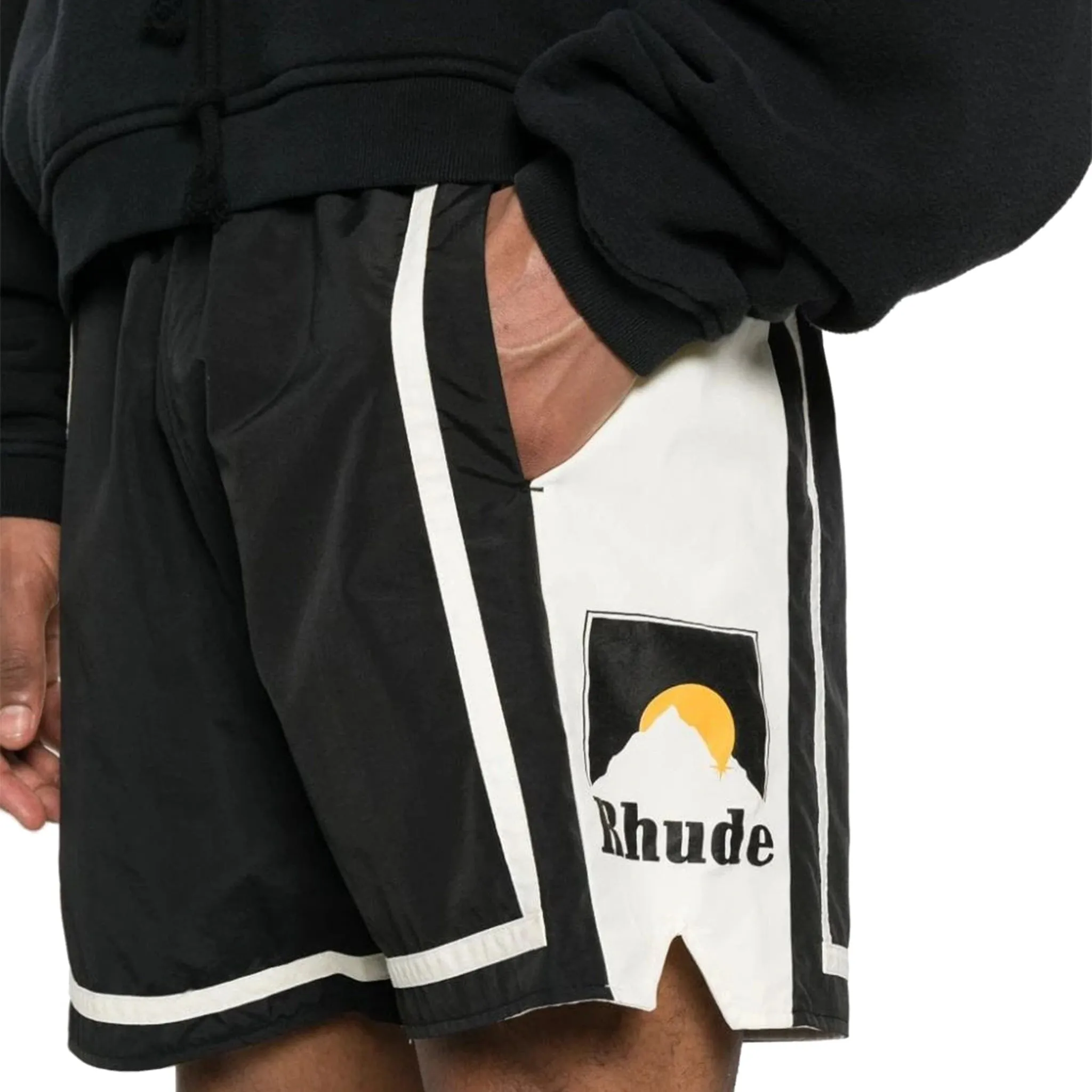 Rhude Moonlight Shorts Black Off White