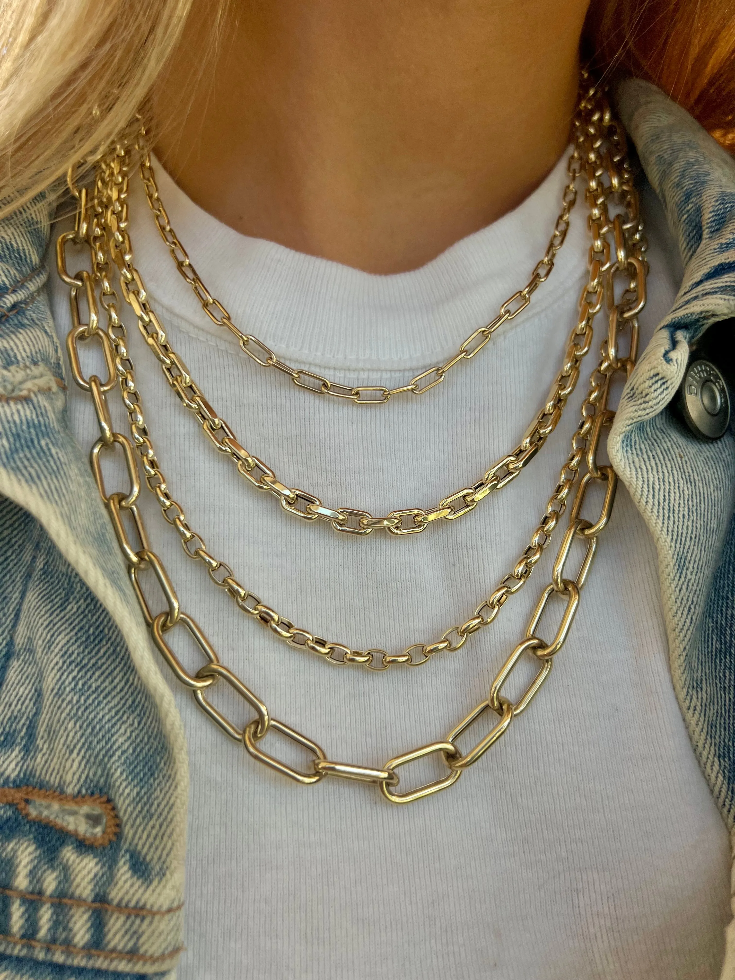 Round Link Chain Necklace