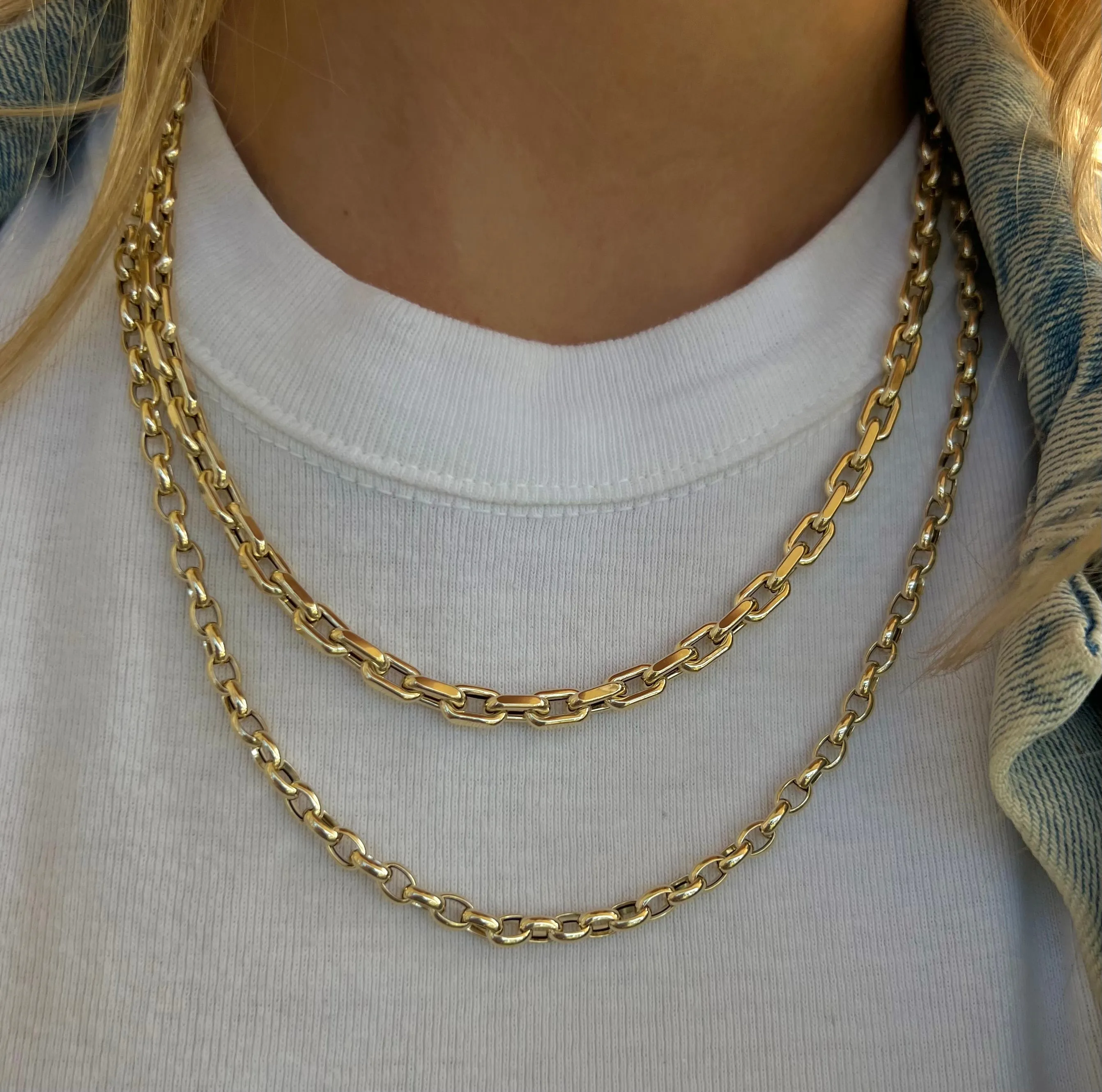 Round Link Chain Necklace