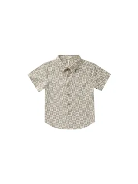 Rylee & Cru - Palm Check Collared Short Sleeve Shirt