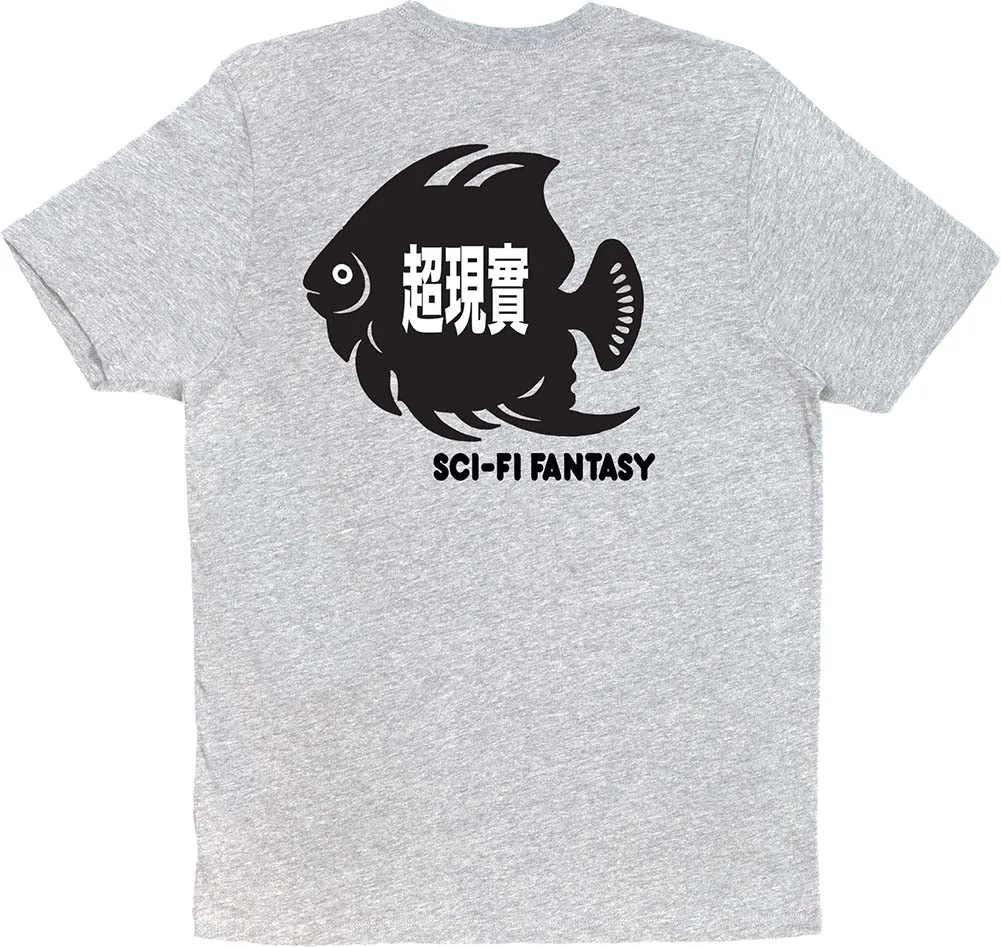 Sci-Fi Fantasy Fish Pocket T-Shirt