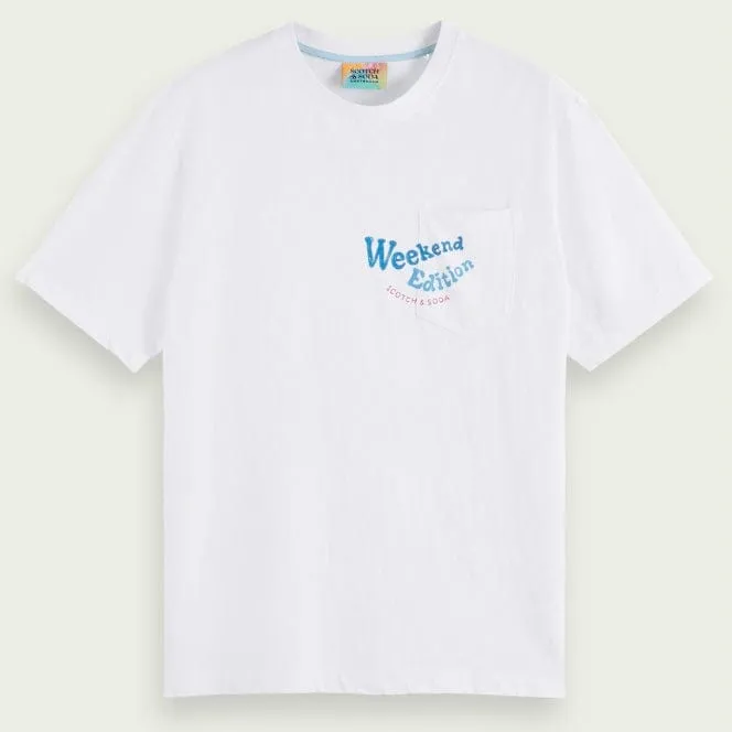 Scotch & Soda Weekend Edition Pocketed Tee (White) 172305