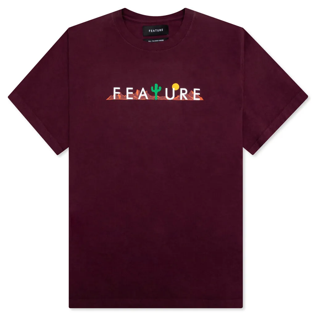 Scottsdale Core Logo Tee - Ox Blood Red