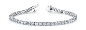 SERENA 3 Carat Diamond Tennis Bracelet in 14K/ 18K/ Platinum GIA Graded 3 pointer G Color SI1 Clarity By Mike Nekta