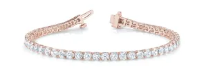 SERENA 3 Carat Diamond Tennis Bracelet in 14K/ 18K/ Platinum GIA Graded 4 pointer G Color SI1 Clarity By Mike Nekta