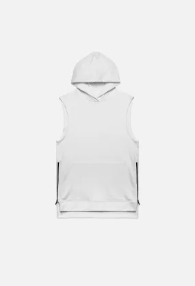 Sleeveless Hooded Villain / White