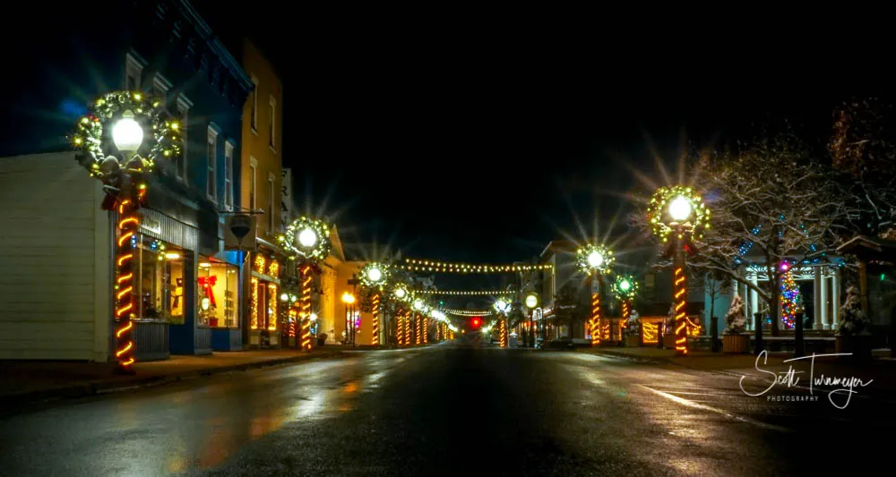 Small Town Christmas Fine Art Landscape Photography Print