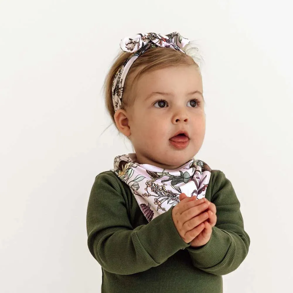 Snuggle Hunny Dribble Bib - Banksia