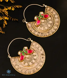 The Dastoor Peacock Silver Hoops