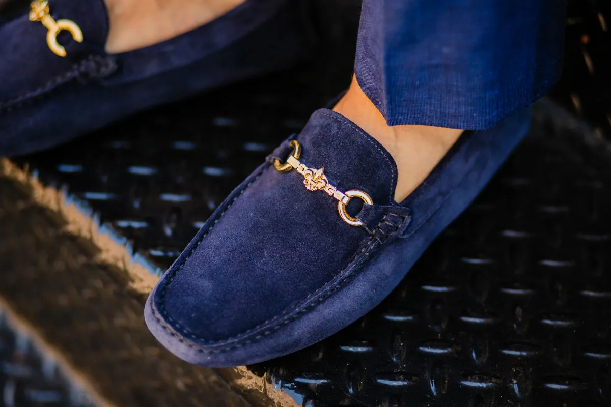 The Woods Bit Driving Loafer - Blue Suede