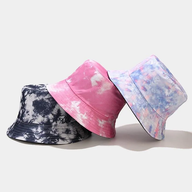 Tie-dye Women's Summer Bucket Hat Outdoor Beach Cap