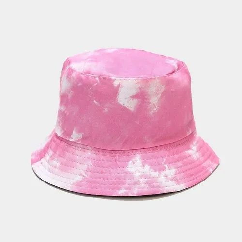 Tie-dye Women's Summer Bucket Hat Outdoor Beach Cap