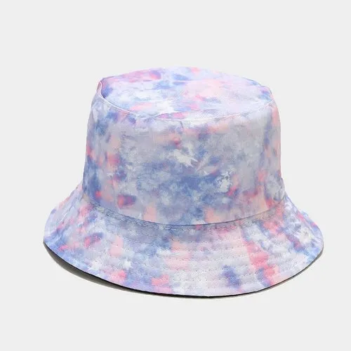 Tie-dye Women's Summer Bucket Hat Outdoor Beach Cap