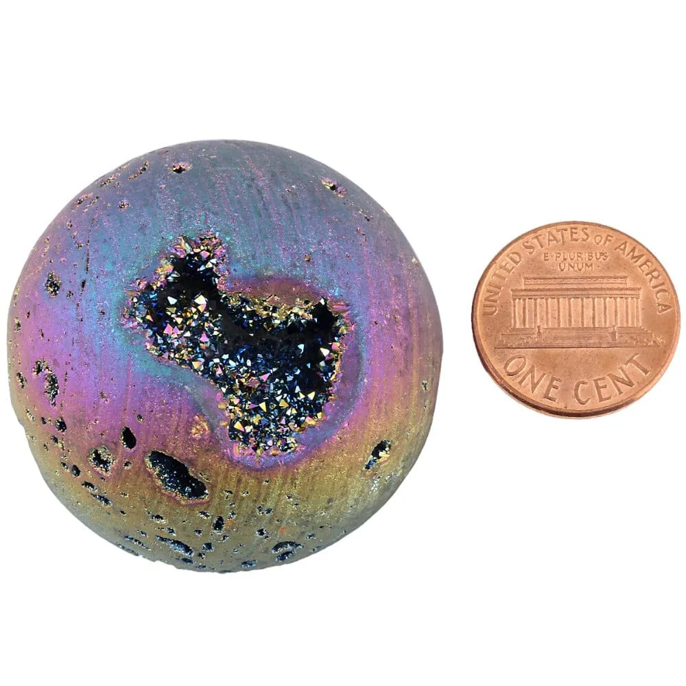 Titanium Coated Geode