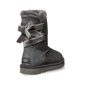 UGG Classic Galaxy Bling Short Charcoal Boots - Women's