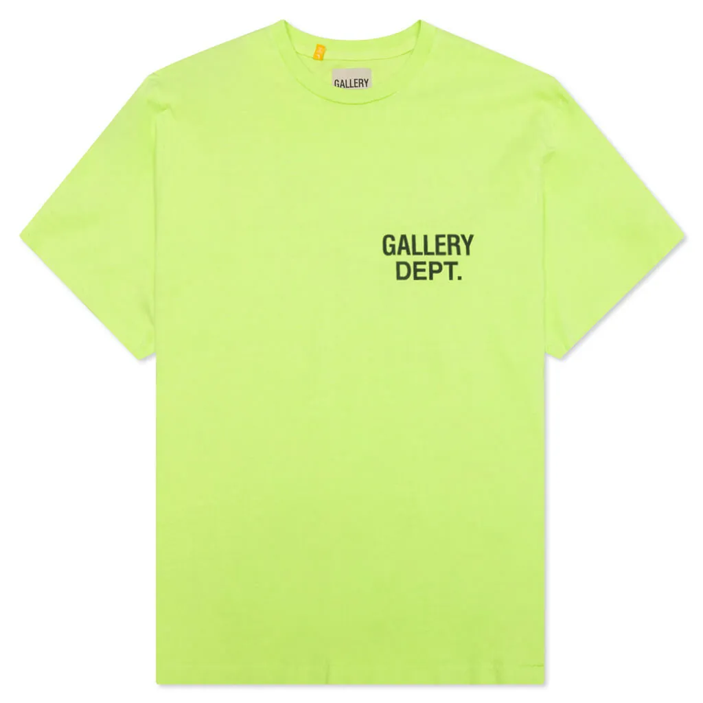 Vintage Souvenir Tee - Lime Green