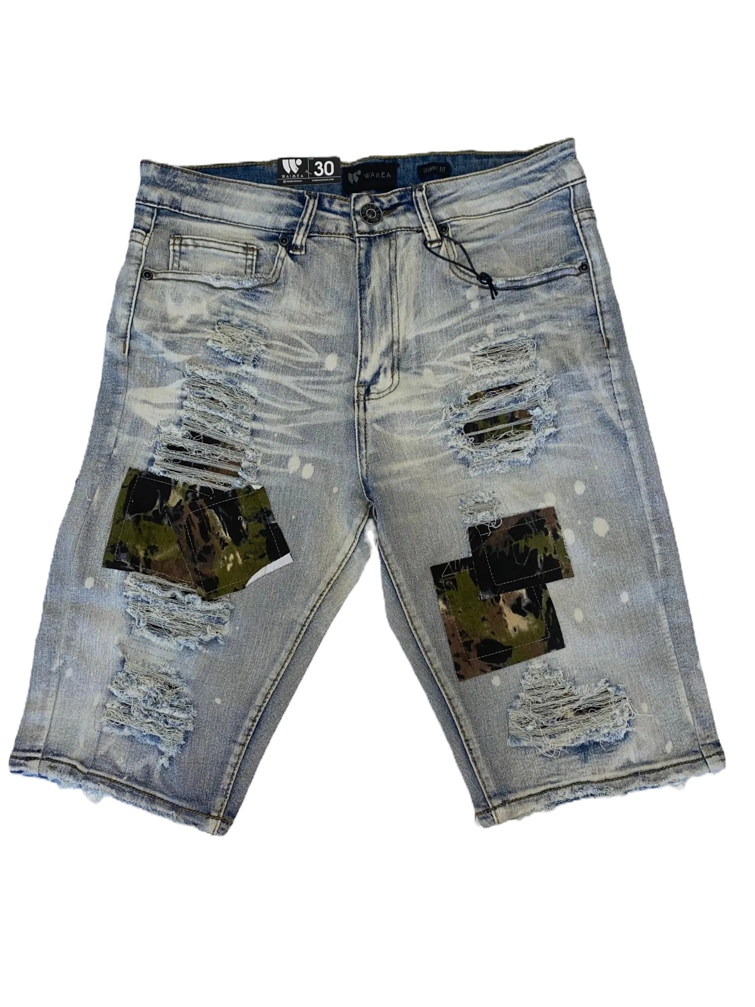 Waimea Camo Patch Jean Shorts