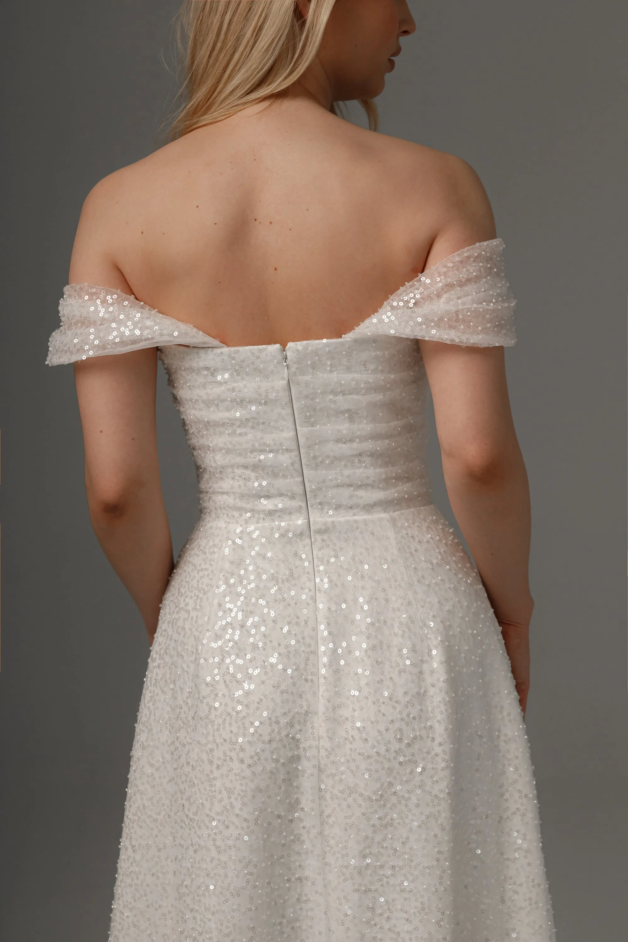 Wedding Dress Elu with Detachable Straps