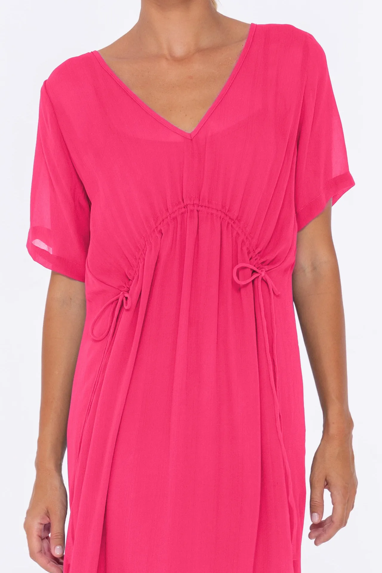 Whisper Dress - Fuchsia Fun