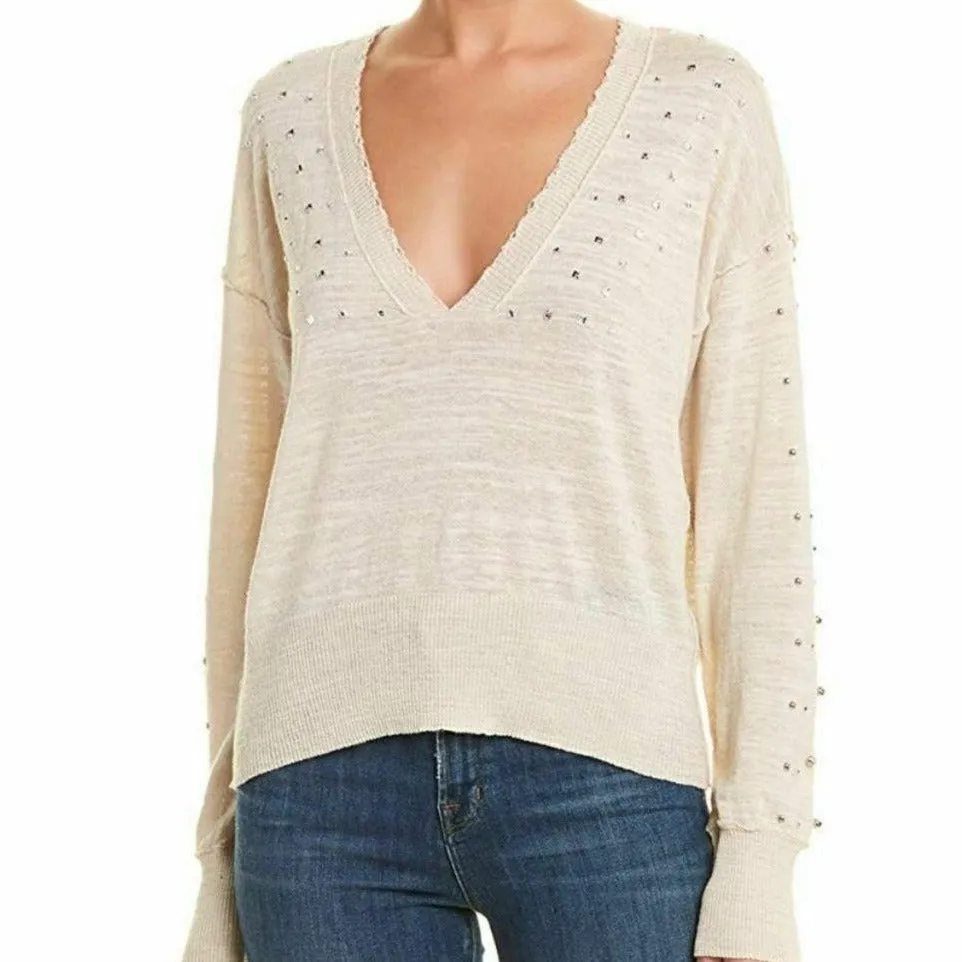 Wildfox Boyd Knit Studded Sweater