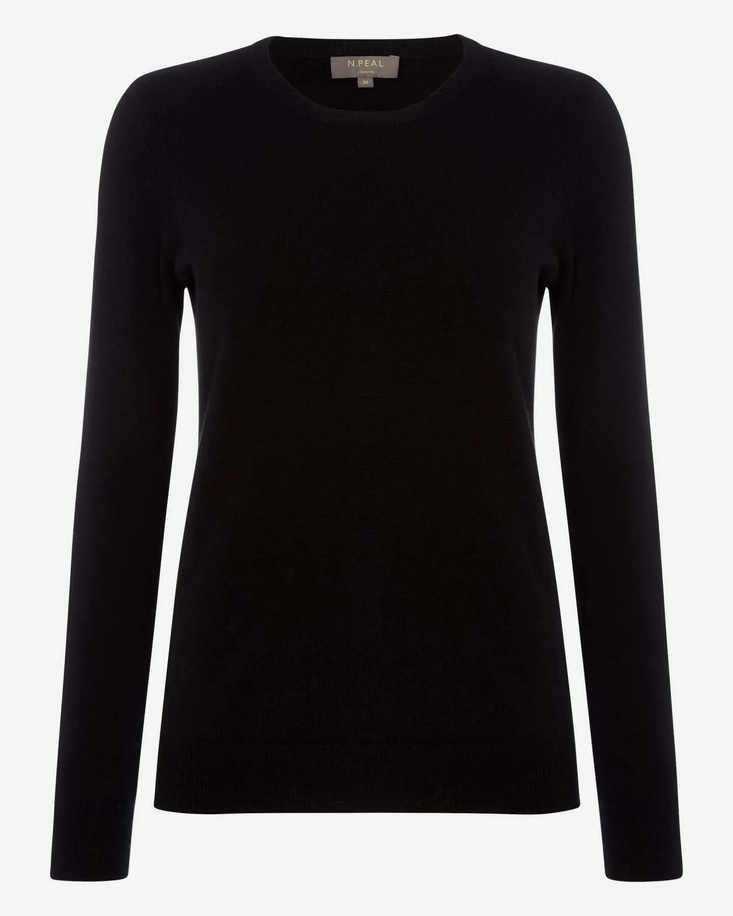 Women's Evie Classic Round Neck Cashmere Sweater Black