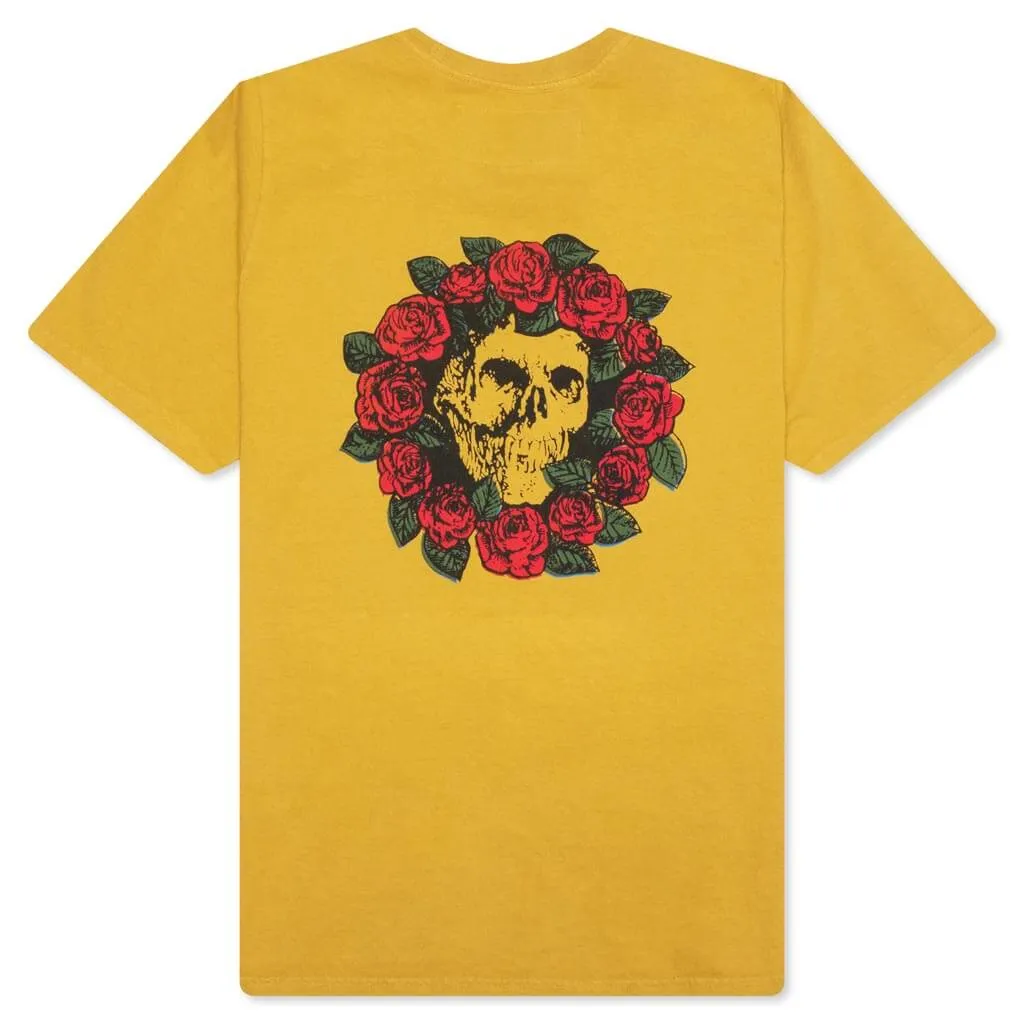 Wreath Of Roses Tee - Mustard